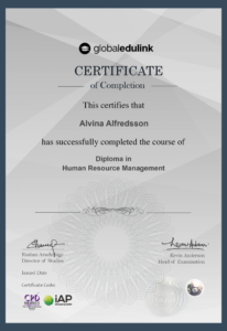 Professional qualification certificate